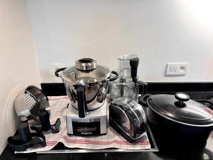 Robot cuiseur Magimix Cook Expert Chrome + Cocotte Expert, Elektronische apparatuur, Keukenmixers, Gebruikt, 3 tot 4 liter, 3 snelheden of meer