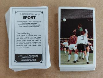 Sport complete set 30 chromos diverse sporten Trucards 1970 beschikbaar voor biedingen