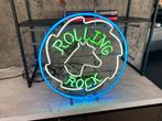 Oude Rolling Rock bier neon met paard, Verzamelen, Ophalen, Gebruikt, Lichtbak of (neon) lamp