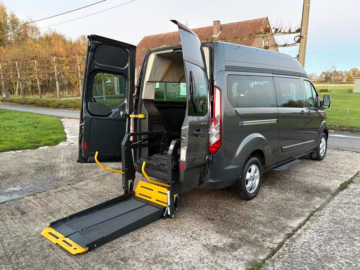 ♿️Ford Transit Custom 2.2TDCI H2 Rolstoellift Invalide TPMR, Auto's, Ford, Bedrijf, Te koop, Transit, Aangepast voor mindervaliden