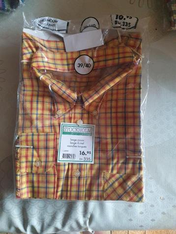 Hemd (in verpakking), Kleding | Heren, Overhemden, Nieuw, Overige merken, Oranje, Halswijdte 39/40 (M)