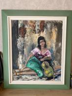 Schilderij ‘Dame met gitaar’ - Giuseppe Fryda, Ophalen