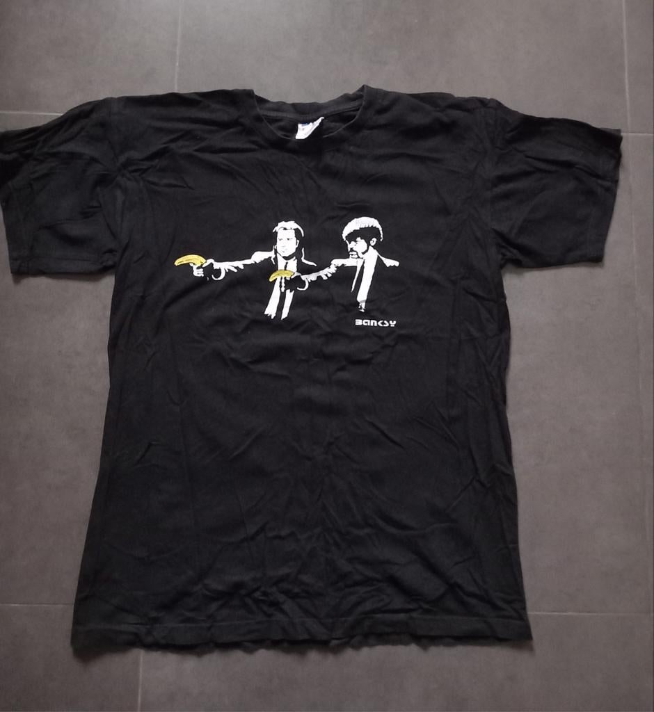 Tee-shirt - Banksy - M -> 3€, Enlèvement, Banksy, Porté, Taille 48/50 (M)