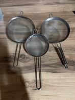Inox fijne zeef 3 stuks 10€, Enlèvement, Comme neuf