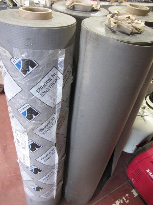 Renolit Alkorplan PVC Dakbedekking dik 1,5mm 84m² € 650 excl, Doe-het-zelf en Bouw, Dakpannen en Dakbedekking, Nieuw, Dakleer