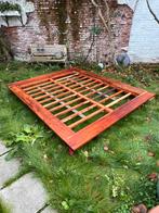 Lit japonais en palissandre massif, Huis en Inrichting, Slaapkamer | Bedden, Ophalen, Zo goed als nieuw, Overige maten, Hout