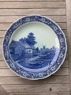Delfts blauw wandbord Petrus Regout Maastricht, Antiek en Kunst, Antiek | Wandborden en Tegels, Ophalen