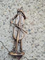 Figurine de violoniste en bronze, Antiquités & Art, Bronze, Enlèvement ou Envoi