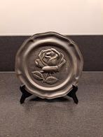 Tinnen bord " De Roos"., Antiek en Kunst, Ophalen of Verzenden