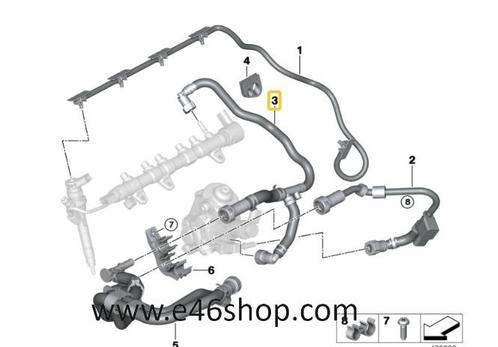 BRANDSTOFRETOURLEIDING BMW X5 G05 25DX OE 13538579959, Auto-onderdelen, Brandstofsystemen, BMW, Nieuw, Ophalen of Verzenden