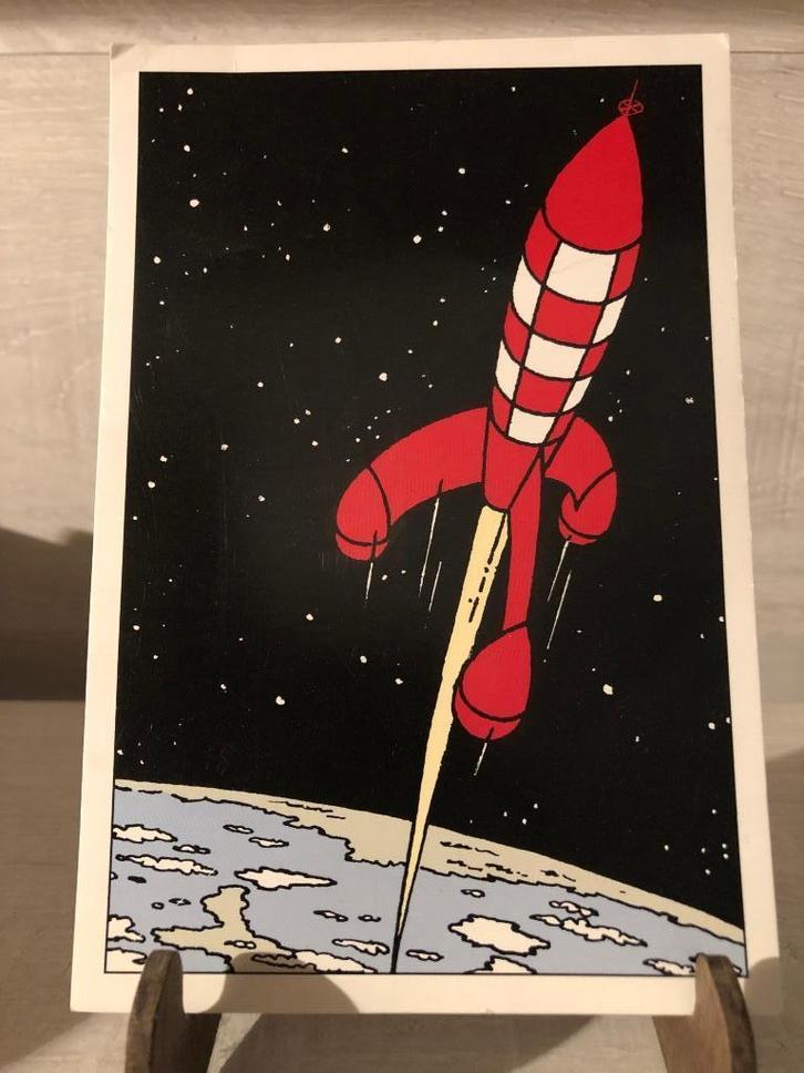 Carte postale Tintin Fusée Hergé / Moulinsart, Verzamelen, Stripfiguren, Nieuw, Overige typen, Kuifje, Ophalen of Verzenden
