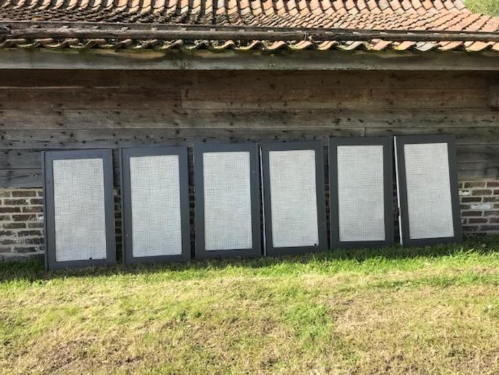 (ingemaakte) kast-deuren in hout, Doe-het-zelf en Bouw, Deuren en Vliegenramen, Gebruikt, Overige typen, Hout, Ophalen of Verzenden