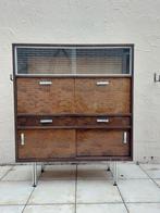 vintage secretaire/boekenkast, Maison & Meubles, Armoires | Bibliothèques, Utilisé, Enlèvement ou Envoi