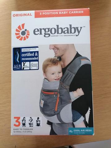 Ergobaby draagzak +regenhoes + verkleinkussen  beschikbaar voor biedingen