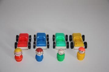 vintage little people autootjes met mannetjes beschikbaar voor biedingen