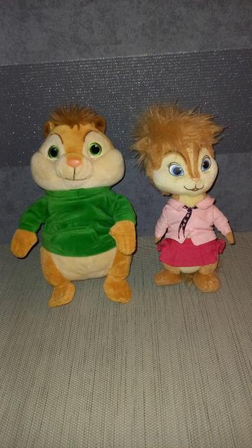 Alvin and The Chipmunks knuffels	 beschikbaar voor biedingen
