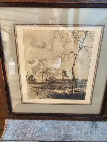 lithografie Jos Van Hoof beschikbaar voor biedingen