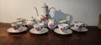 Koffieservies met roze rozen Bavaria Mitterteich, Antiek en Kunst, Antiek | Servies compleet, Ophalen of Verzenden