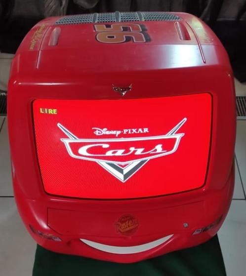 TÉLÉ CATHODIQUE DISNEY CARS LECTEUR DVD INTÉGRÉ, Audio, Tv en Foto, Vintage Televisies, Gebruikt, Minder dan 40 cm, Overige merken