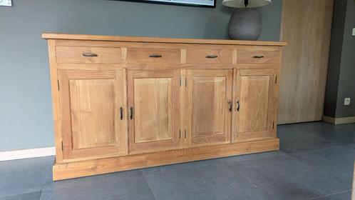 dressoir - gerecycled teak, Huis en Inrichting, Kasten | Dressoirs, Gebruikt, 150 tot 200 cm, 25 tot 50 cm, Met lade(s), Met deur(en)