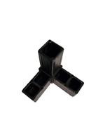 Hoekstukje 3 weg 20 x 20 x 1,5 mm 3-weg Haaks Zwart, Ophalen of Verzenden, Nieuw, Kunststof, Volière