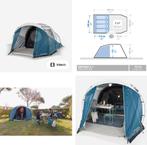 Quechua Tent Arpenaz 4.1 Fresh & Black (4 personen), Caravans en Kamperen, Ophalen, Zo goed als nieuw, Tot en met 4