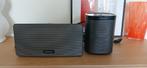 Set Sonos Play:1+ Play:3, Audio, Tv en Foto, Luidsprekerboxen, Ophalen, Zo goed als nieuw, Front, Rear of Stereo speakers, Sonos