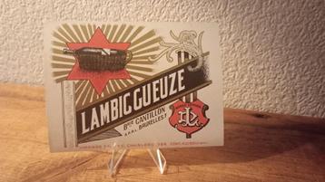 Brasserie bière étiquette Lambic Gueuze Cantillon #4