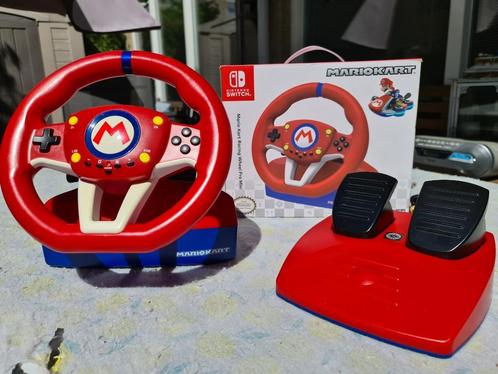 Nintendo Hori Mario Kart Racing  Stuur Pro, Computers en Software, Joysticks, Zo goed als nieuw, Ophalen of Verzenden
