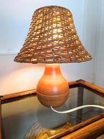 Lampe poire en pin tourné 🍐🍐🍐, Enlèvement ou Envoi, Utilisé, Bois, Moins de 50 cm