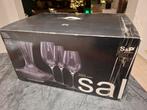 Set Salt&Pepper glazen + decanteer fles, Ophalen, Zo goed als nieuw