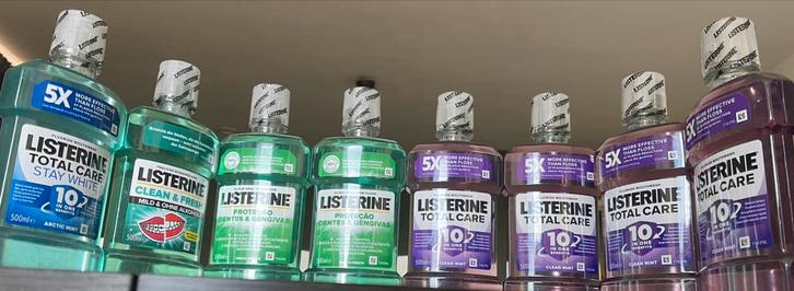 LISTERINE Total Care set van 8 mondspoelingen, 8x500 ml, Handtassen en Accessoires, Uiterlijk | Mondverzorging, Nieuw, Ophalen of Verzenden