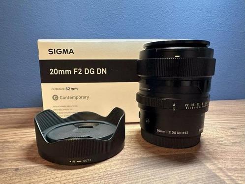 Objectif Sigma 20 mm f2.0 DG DN Contemporary (Sony E-mount), TV, Hi-fi & Vidéo, Photo | Lentilles & Objectifs, Neuf, Objectif grand angle