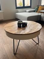 Prachtige salontafel met mangohout, Huis en Inrichting, Tafels | Salontafels, Ophalen, 50 tot 100 cm, Rond, 50 tot 100 cm