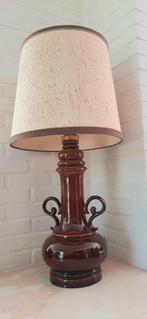 Grande lampe de table vintage avec socle en céramique, Comme neuf, Enlèvement ou Envoi