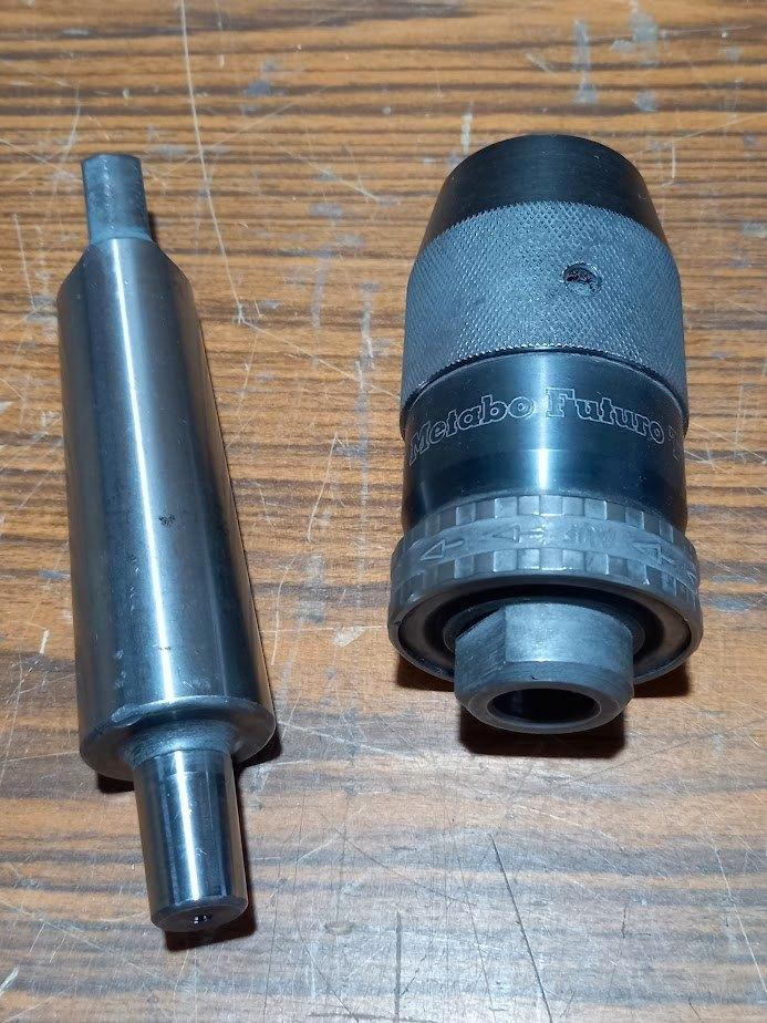 snelspanboorkop Metabo Futuro Top 3-16mm met opnamestift MK4, Doe-het-zelf en Bouw, Gereedschap | Boormachines, Gebruikt, Kolomboormachine