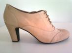 Chaussure basse à talon et lacets Richelieu Salome beige, Schoenen met lage hakken, Verzenden, Beige, Nieuw