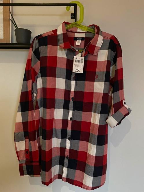 Mooi geruit hemd Okaïdi maat 152 (nieuw met etiket!), Kinderen en Baby's, Kinderkleding | Maat 152, Nieuw, Jongen, Overhemd of Blouse