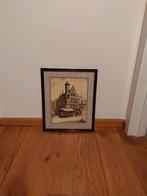 Schilderij pentekening Toreken Guldenhuis Gent, Antiek en Kunst, Kunst | Schilderijen | Klassiek, Ophalen