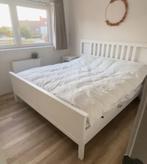 Wit houten bed zonder matras 180x200cm, Ophalen, Gebruikt, Wit, Tweepersoons