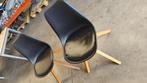 Scandinavische kuipstoel zwart 2 stuks, Ophalen, Gebruikt, Twee, Zwart
