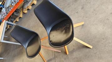 Fauteuil seau scandinave noir 2 pièces, Deux, Enlèvement, Utilisé, Scandinavische Design