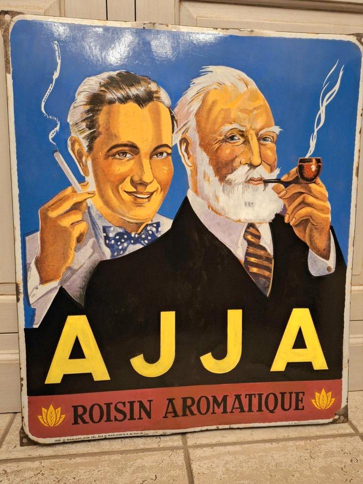 AJJA emaille 1953 Roisin Aromatique, Verzamelen, Merken en Reclamevoorwerpen, Ophalen