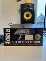 Røde stereo videomic condenser met windkap, bijna ongebruikt, Ophalen, Zo goed als nieuw, Overige typen