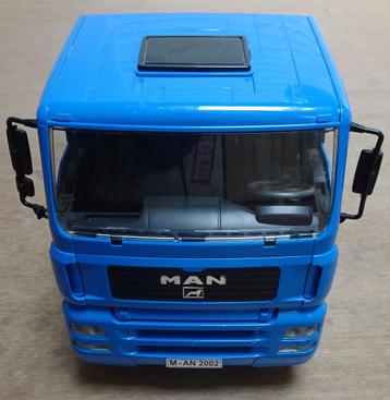 Bruder MAN vrachtwagen (blauw) 6x4 type, Ophalen of Verzenden, Gebruikt