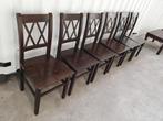 koloniale stoelen van Indisch palissanderhout. Levering., Ophalen, Gebruikt, Bruin, Vijf, Zes of meer stoelen