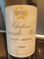 Bouteille de vin Sociando-mallet Haut medoc 1989, Verzamelen, Wijnen, Ophalen, Gebruikt, Frankrijk, Rode wijn