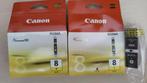 Canon Patroon Origineel CLI-8Y geel en Huismerk PGI-5BK zwar, Nieuw, Cartridge, Ophalen of Verzenden, Canon Pixma