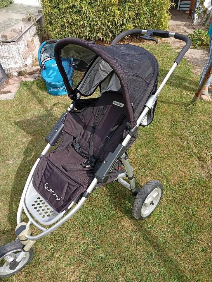 POUSSETTE + NACELLE + MAXI COZY (3 en 1), Kinderen en Baby's, Kinderwagens en Combinaties, Zo goed als nieuw, Kinderwagen, Quinny