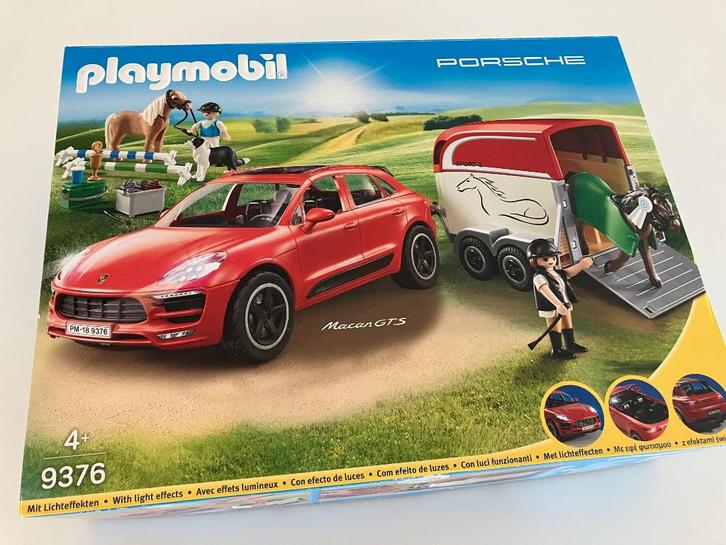 Playmobil 9376 Porsche Macan GTS avec remorque pour chevaux, Enfants & Bébés, Jouets | Playmobil, Comme neuf, Ensemble complet